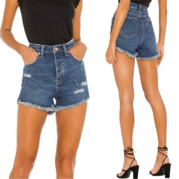 FREE PEOPLE x We The Free CRVY Vintage High Rise Short Size 34 - Picture 6 of 6